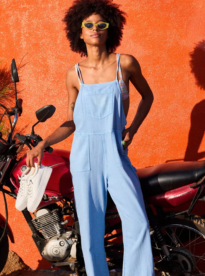 Roxy Jumpsuits and Rompers Crystal Coast Overalls Bel Air Blue 8211 Womens