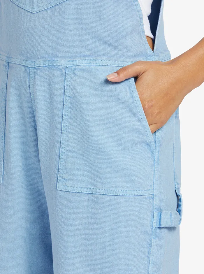 Roxy Jumpsuits and Rompers Crystal Coast Overalls Bel Air Blue 8211 Womens