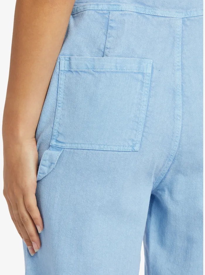 Roxy Jumpsuits and Rompers Crystal Coast Overalls Bel Air Blue 8211 Womens