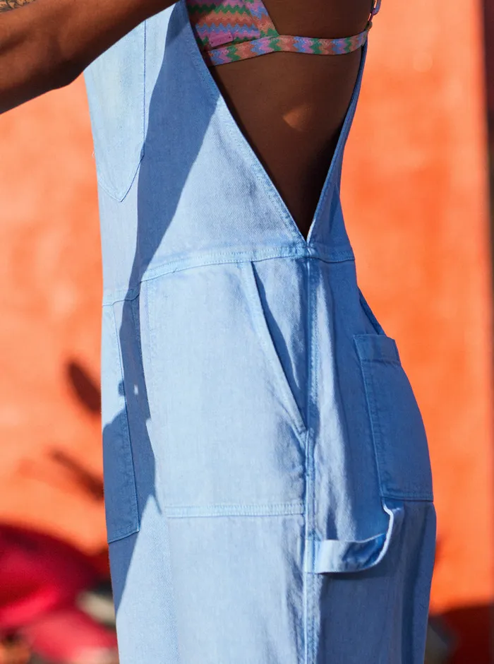 Roxy Jumpsuits and Rompers Crystal Coast Overalls Bel Air Blue 8211 Womens