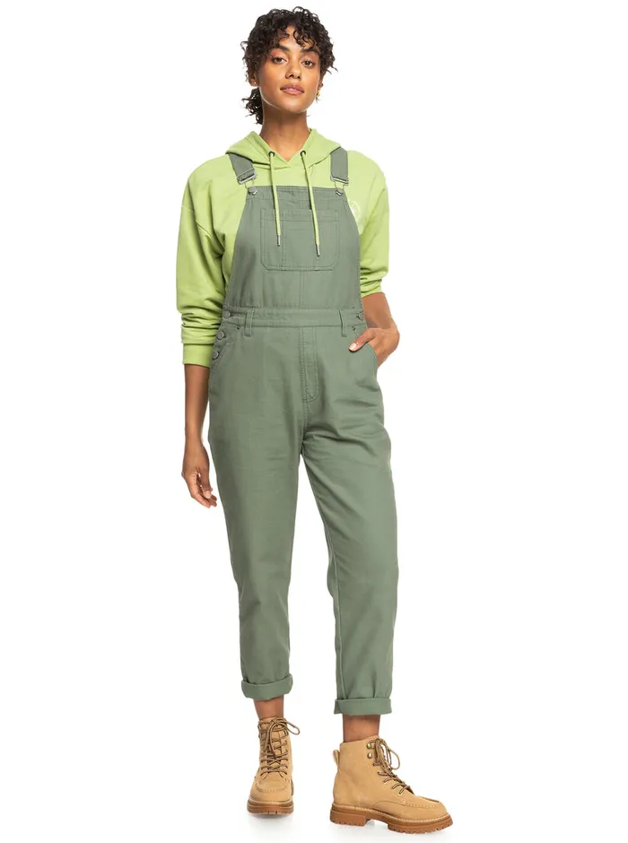 Roxy Jumpsuits and Rompers Eternal Change Overalls Agave Green 8211 Womens