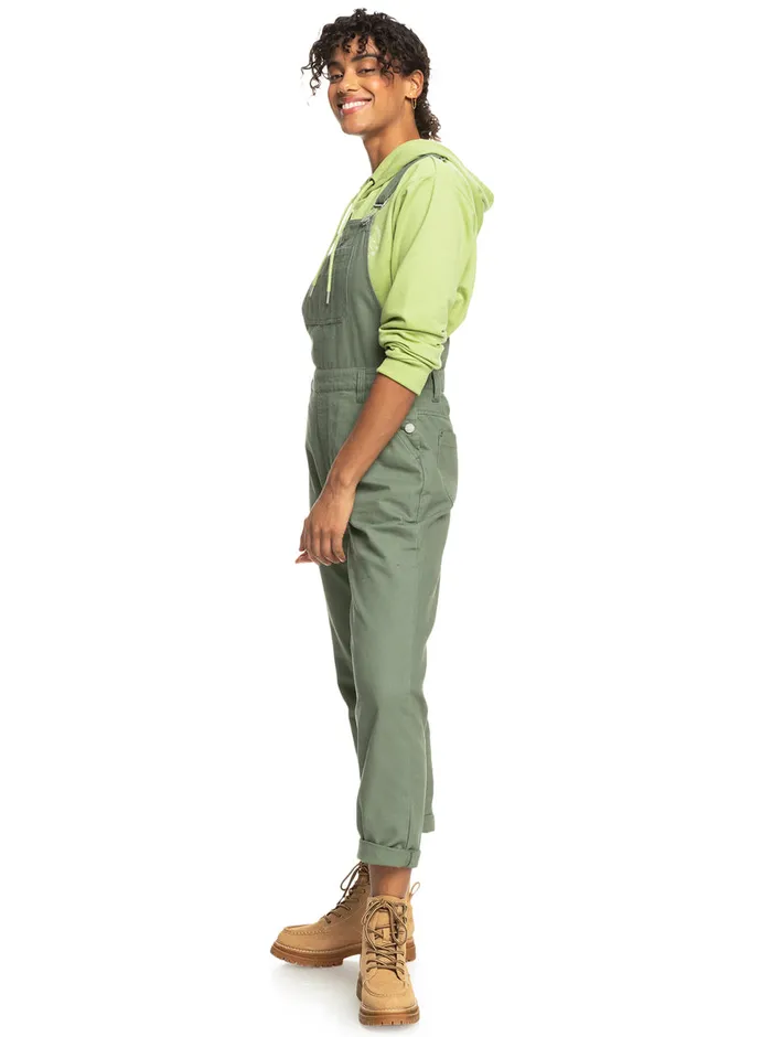 Roxy Jumpsuits and Rompers Eternal Change Overalls Agave Green 8211 Womens