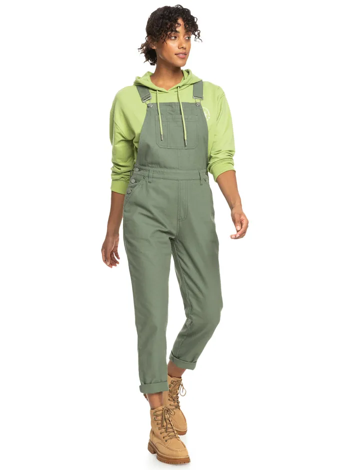Roxy Jumpsuits and Rompers Eternal Change Overalls Agave Green 8211 Womens