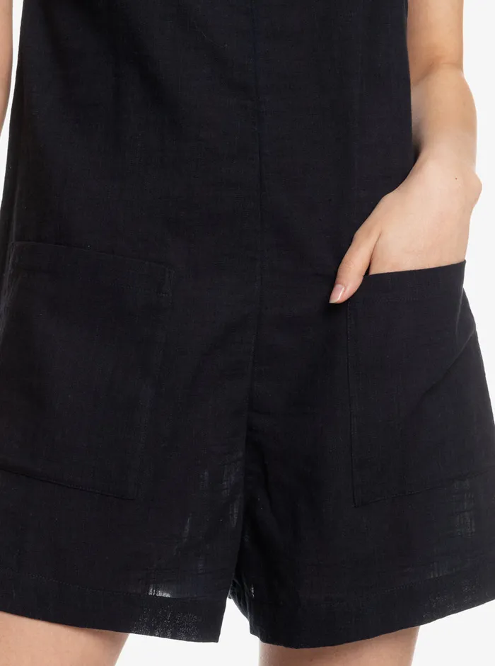 Roxy Jumpsuits and Rompers Lavender Haze Romper Anthracite 8211 Womens
