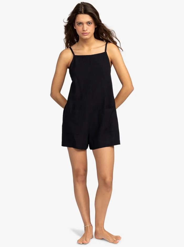Roxy Jumpsuits and Rompers Lavender Haze Romper Anthracite 8211 Womens