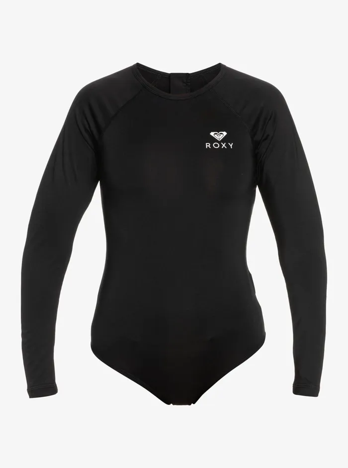 Roxy One Pieces Essentials Long Sleeve OnePiece Swimsuit Anthracite 8211 Womens