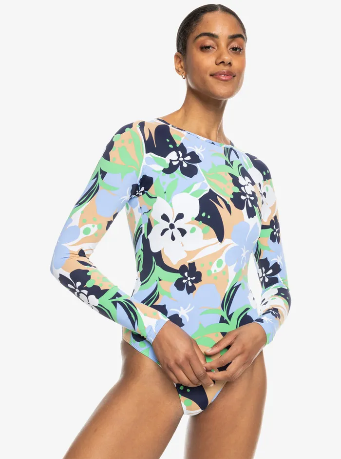 Roxy One Pieces Fashion Long Sleeve Swimsuit Vintage Indigo Archive Roxy 8211 Womens Roxy One Pieces Fashion Long Sleeve Swimsuit Vintage Indigo Archive Roxy 8211 Womens