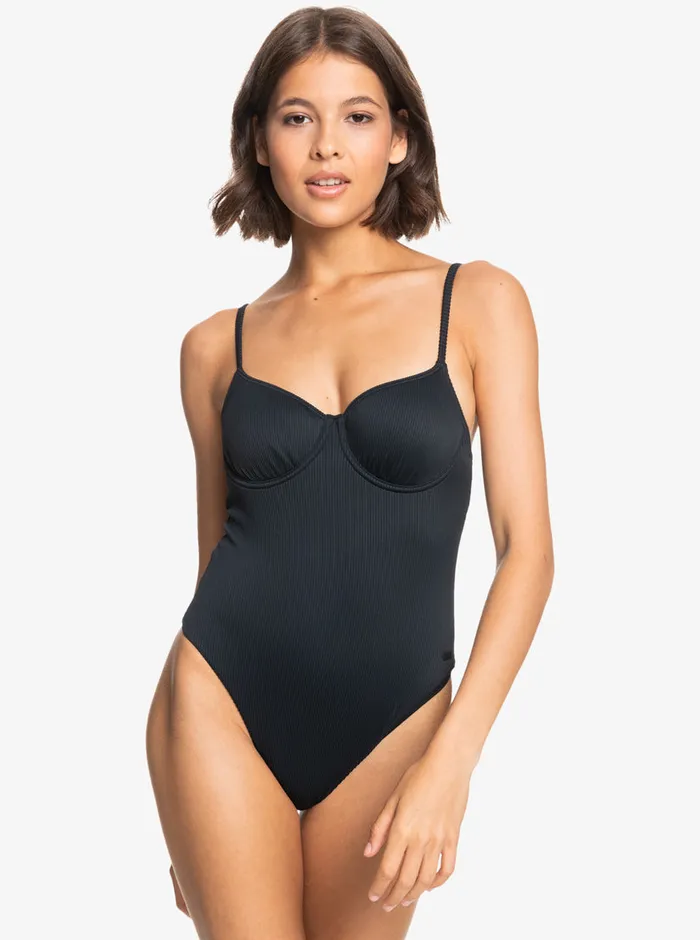 Roxy One Pieces Love The Muse OnePiece Swimsuit Anthracite 8211 Womens