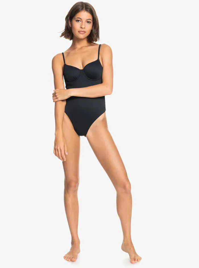 Roxy One Pieces Love The Muse OnePiece Swimsuit Anthracite 8211 Womens