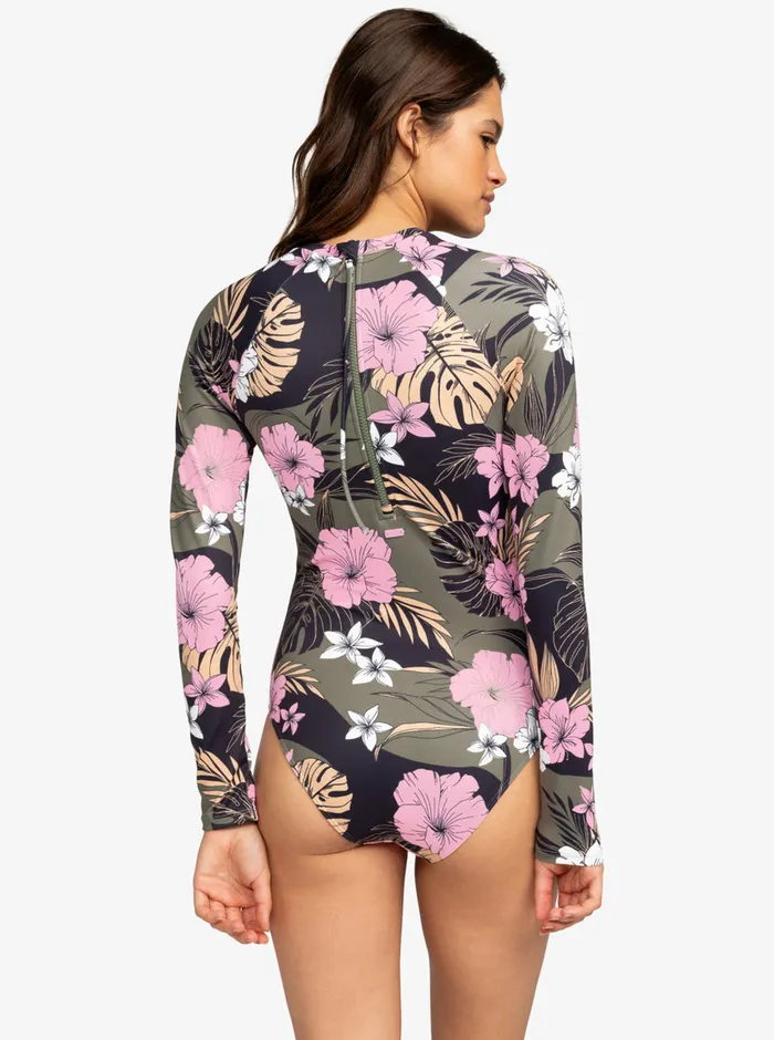 Roxy One Pieces Pro The Overhead LongSleeve Swimsuit Anthracite Classic Pro Surf 8211 Womens