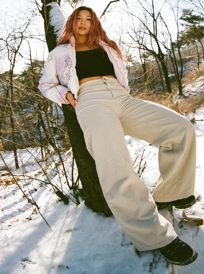Roxy Pants and Jeans Chloe Kim Corduroy Pants Pelican 8211 Womens