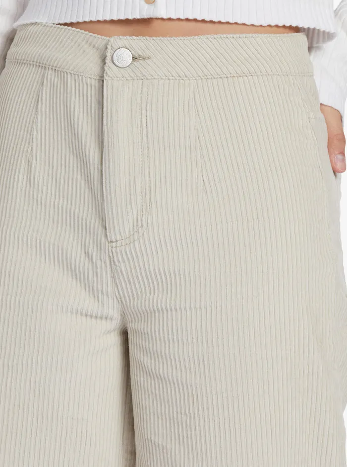 Roxy Pants and Jeans Chloe Kim Corduroy Pants Pelican 8211 Womens