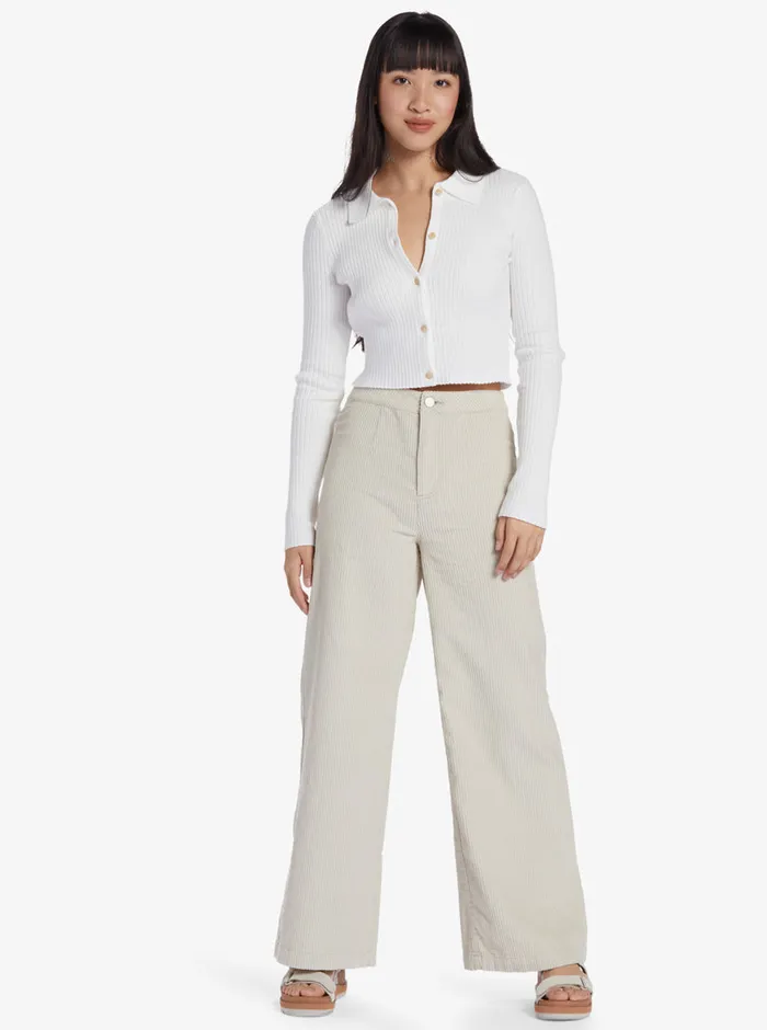 Roxy Pants and Jeans Chloe Kim Corduroy Pants Pelican 8211 Womens
