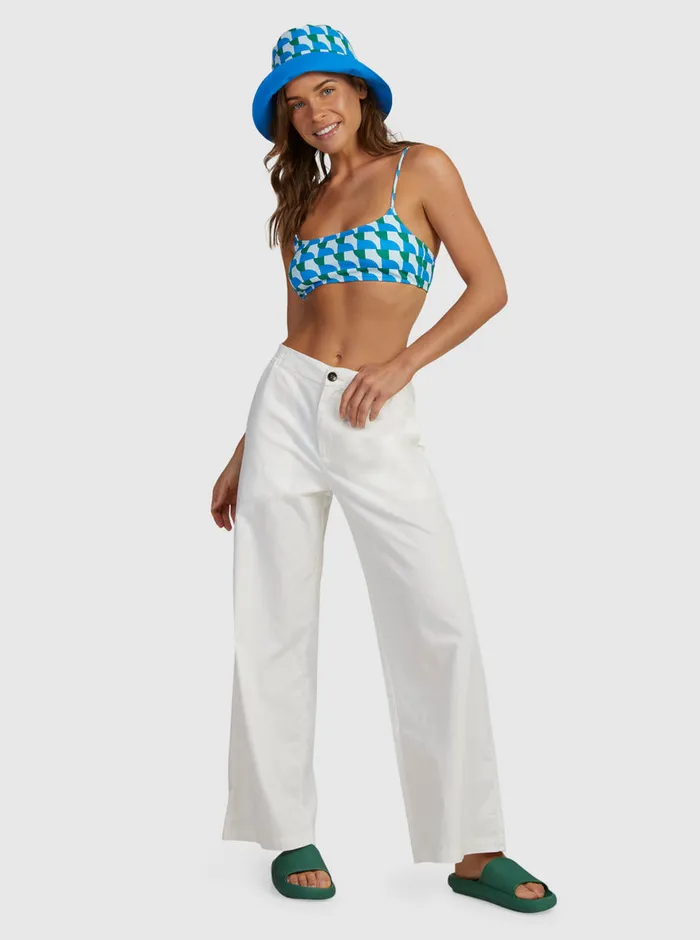 Roxy Pants and Jeans Comfy Palazzo Pants Blanc De Blanc 8211 Womens