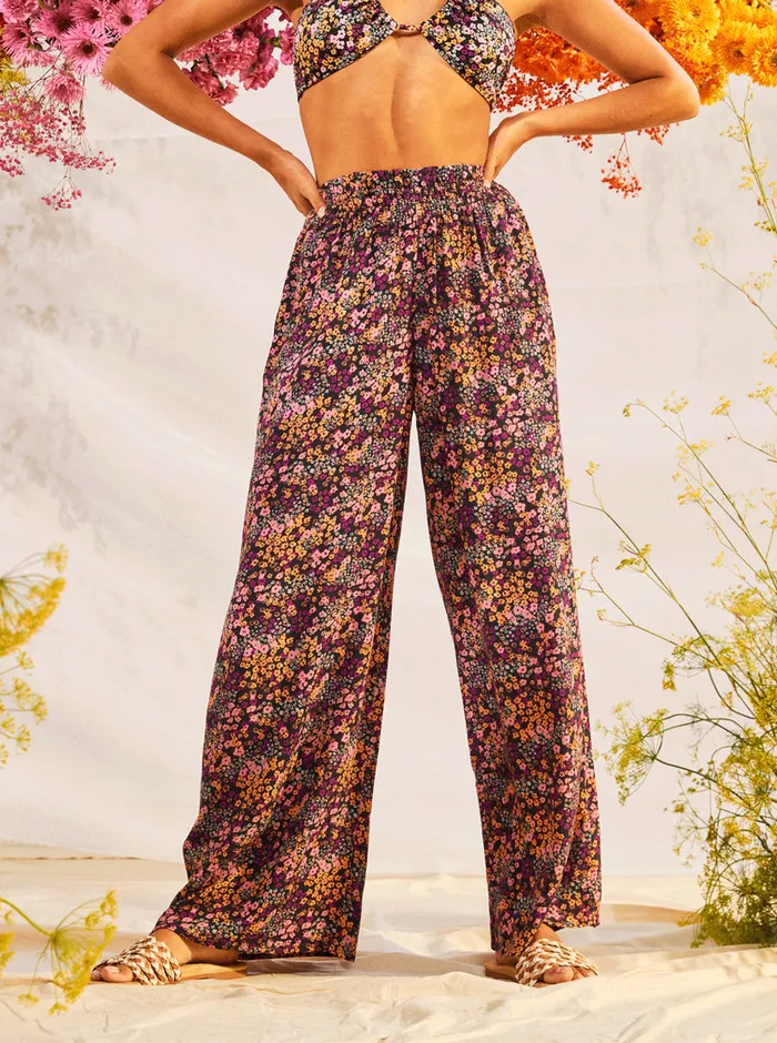 Roxy Pants and Jeans Forever And A Day Lightweight Pants Anthracite Floral Daze 8211 Womens Roxy Pants and Jeans Forever And A Day Lightweight Pants Anthracite Floral Daze 8211 Womens