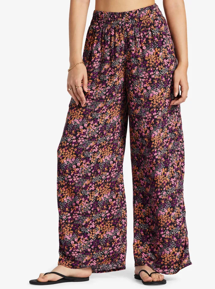 Roxy Pants and Jeans Forever And A Day Lightweight Pants Anthracite Floral Daze 8211 Womens