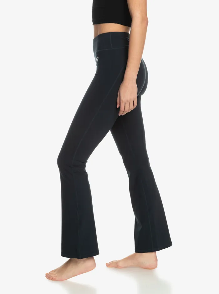 Roxy Pants and Jeans Heart Into It Flared Leggings Anthracite 8211 Womens