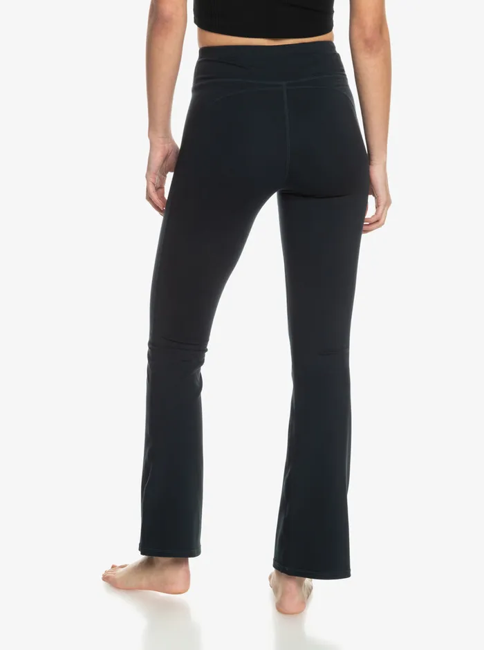 Roxy Pants and Jeans Heart Into It Flared Leggings Anthracite 8211 Womens