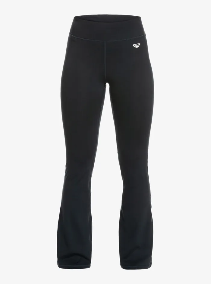 Roxy Pants and Jeans Heart Into It Flared Leggings Anthracite 8211 Womens
