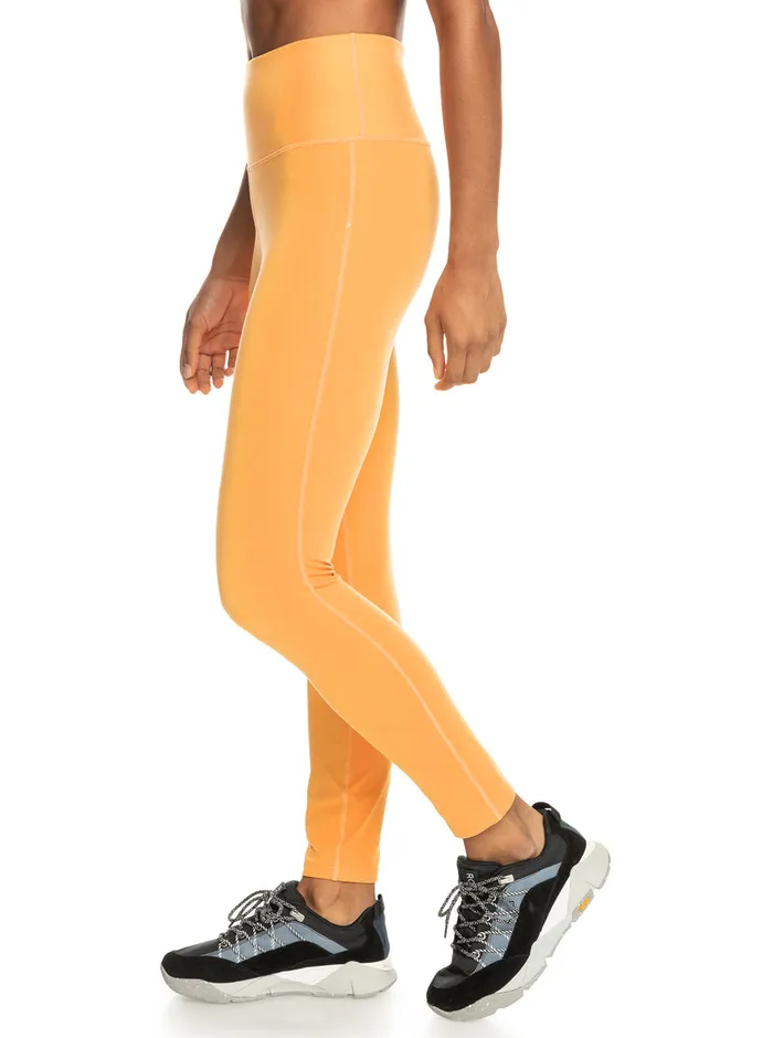 Roxy Pants and Jeans Heart Into It Technical Leggings Mock Orange 8211 Womens