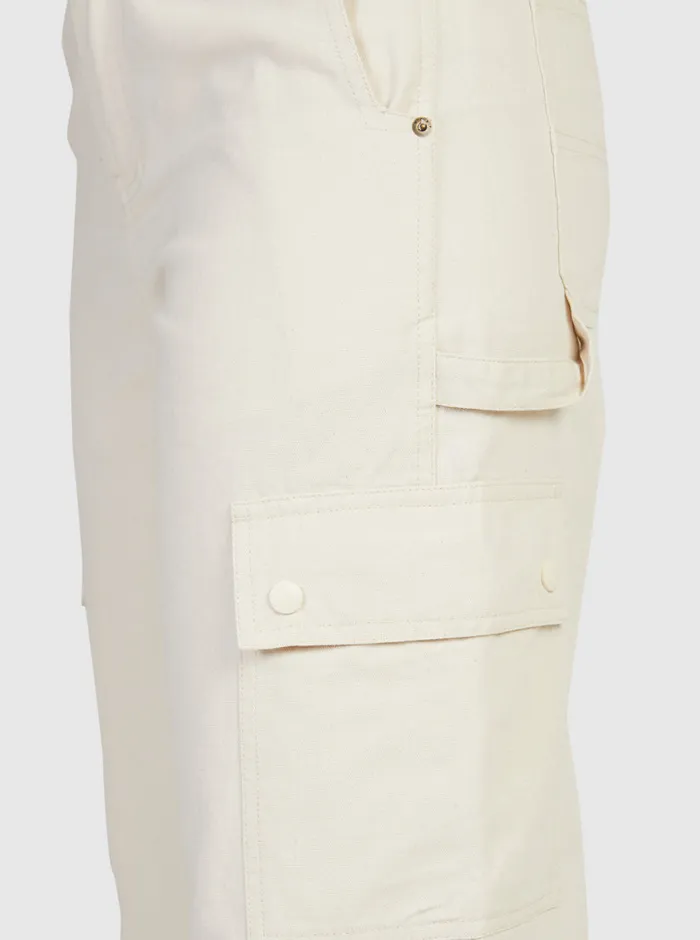 Roxy Pants and Jeans Lefty Cargo Trousers Natural 8211 Womens