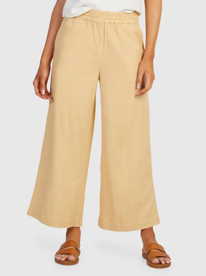 Roxy Pants and Jeans Lekeitio Bay Beach Trousers Beige 8211 Womens