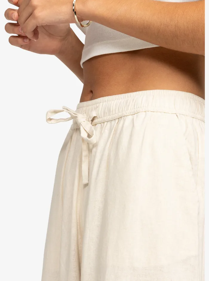 Roxy Pants and Jeans Lekeitio Break Mid Pants Tapioca 8211 Womens