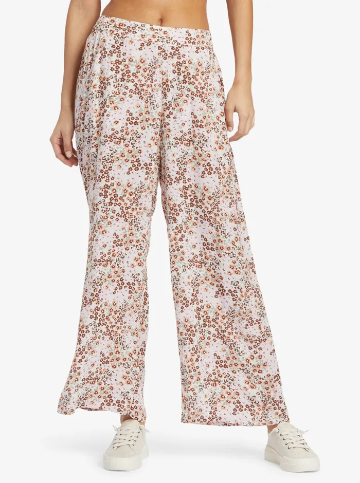 Roxy Pants and Jeans Midnight Avenue Pants Wild Fields Floral Warm Taupe 8211 Womens Roxy Pants and Jeans Midnight Avenue Pants Wild Fields Floral Warm Taupe 8211 Womens