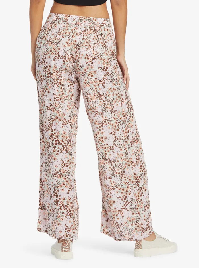 Roxy Pants and Jeans Midnight Avenue Pants Wild Fields Floral Warm Taupe 8211 Womens