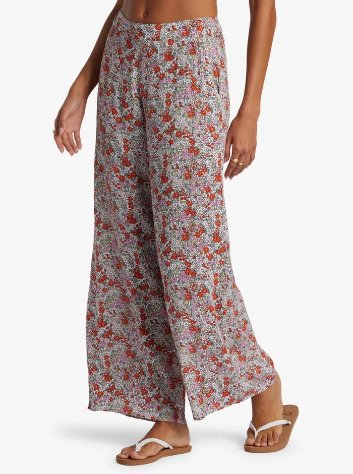 Roxy Pants and Jeans Midnight New Avenue Lightweight Pants Tiger Lily Autumn Ditsy 8211 Womens