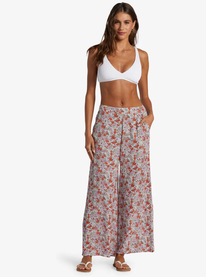 Roxy Pants and Jeans Midnight New Avenue Lightweight Pants Tiger Lily Autumn Ditsy 8211 Womens