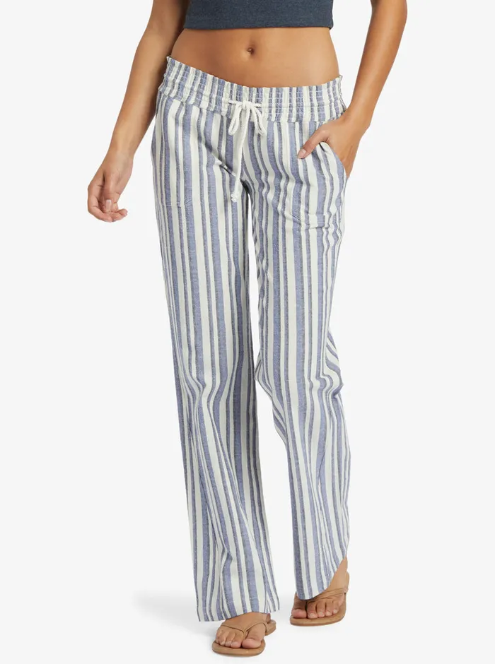 Roxy Pants and Jeans Oceanside Flared Pants Bijou Silk Caye Stripe 8211 Womens Roxy Pants and Jeans Oceanside Flared Pants Bijou Silk Caye Stripe 8211 Womens