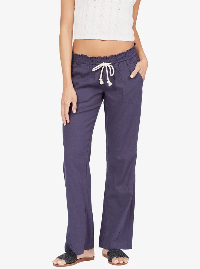 Roxy Pants and Jeans Oceanside Flared Pants Mood Indigo 8211 Womens