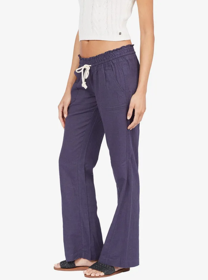 Roxy Pants and Jeans Oceanside Flared Pants Mood Indigo 8211 Womens