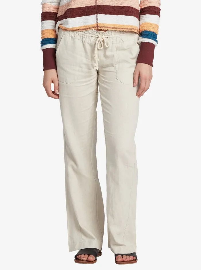 Roxy Pants and Jeans Oceanside Flared Pants Stone 8211 Womens