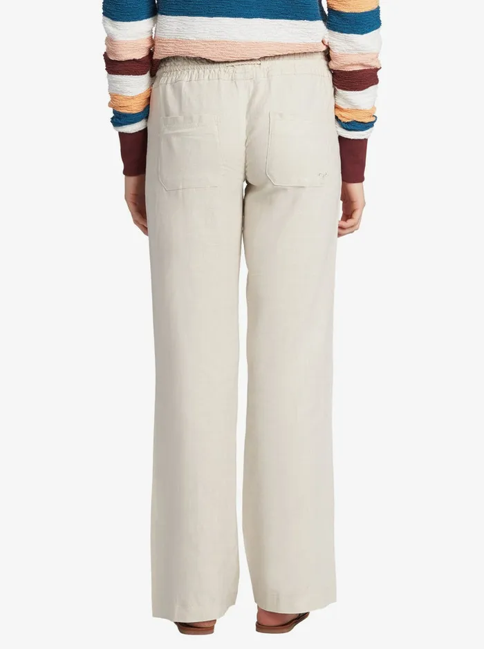 Roxy Pants and Jeans Oceanside Flared Pants Stone 8211 Womens