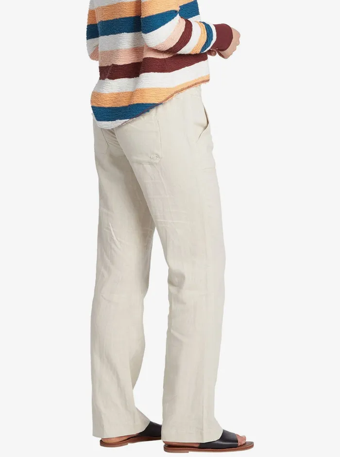 Roxy Pants and Jeans Oceanside Flared Pants Stone 8211 Womens