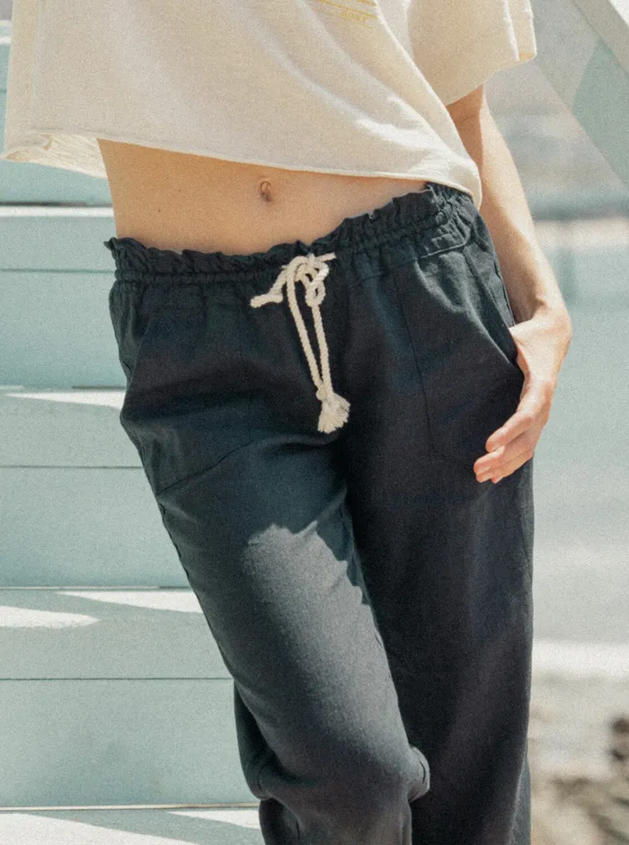 Roxy Pants and Jeans Oceanside Flared Pants True Black 8211 Womens