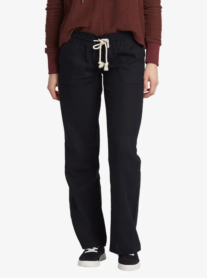 Roxy Pants and Jeans Oceanside Flared Pants True Black 8211 Womens