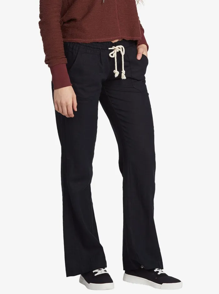 Roxy Pants and Jeans Oceanside Flared Pants True Black 8211 Womens