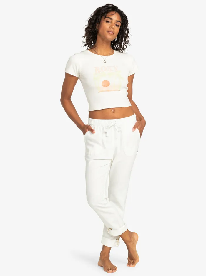 Roxy Pants and Jeans On The Seashore Cargo Pants Snow White 8211 Womens