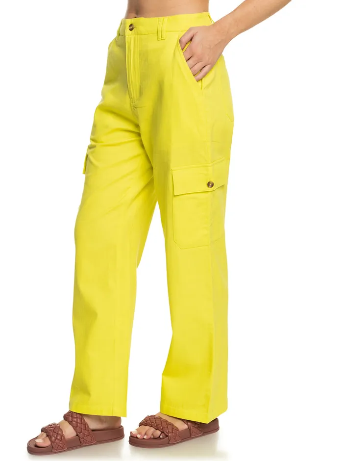 Roxy Pants and Jeans SurfKindKate Cargo Pants Yellow Plum 8211 Womens
