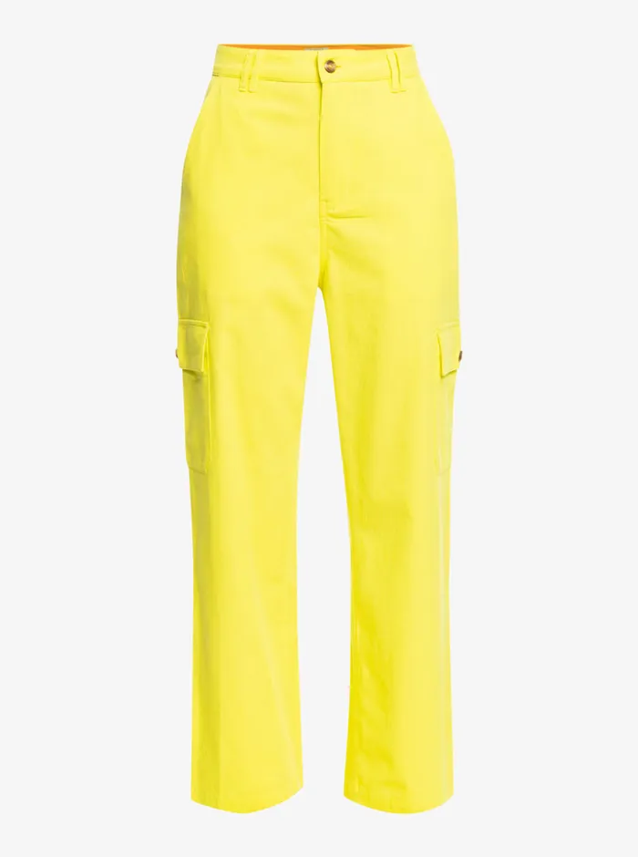 Roxy Pants and Jeans SurfKindKate Cargo Pants Yellow Plum 8211 Womens