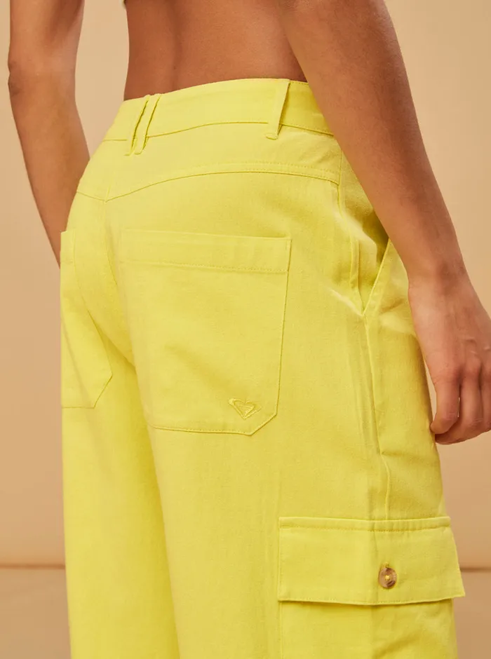 Roxy Pants and Jeans SurfKindKate Cargo Pants Yellow Plum 8211 Womens