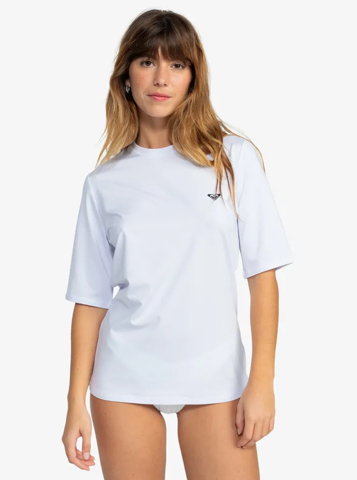 Roxy Rashguards New Enjoy Waves ShortSleeve Rashguard Bright White 8211 Womens Roxy Rashguards New Enjoy Waves ShortSleeve Rashguard Bright White 8211 Womens