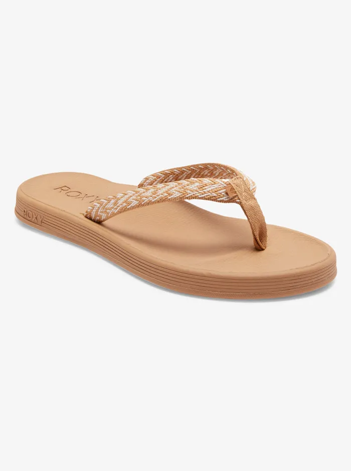 Roxy Sandals Clemente FlipFlops Natural 8211 Womens