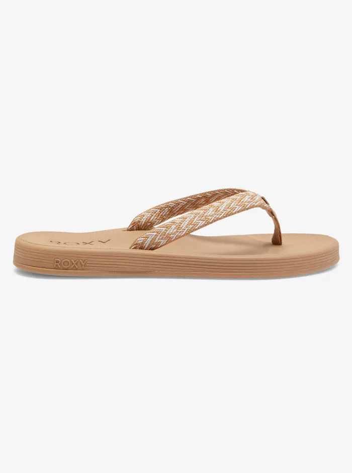 Roxy Sandals Clemente FlipFlops Natural 8211 Womens