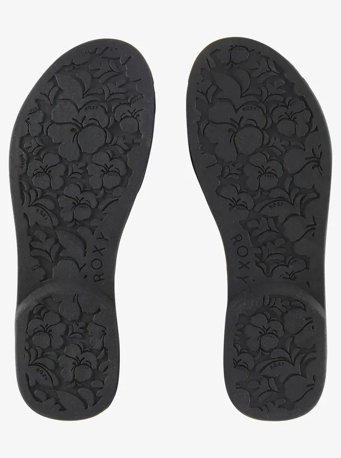 Roxy Sandals Gabbie FlipFlops Black 8211 Womens