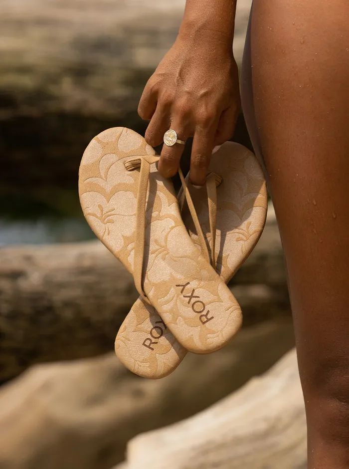 Roxy Sandals Gabbie FlipFlops Tan 8211 Womens
