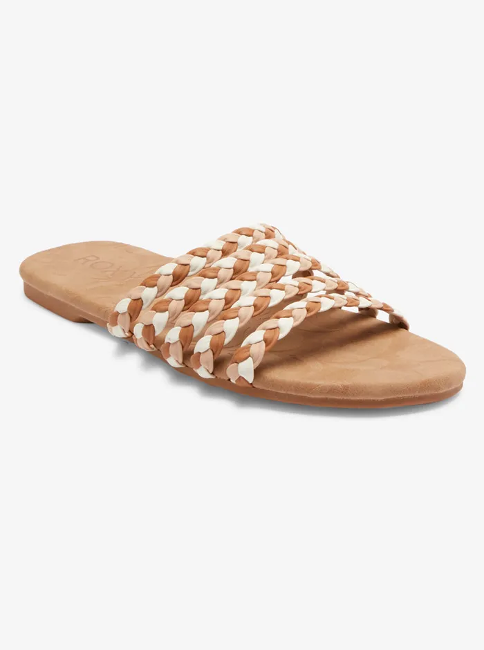 Roxy Sandals Olina Slide Sandals Browntan 8211 Womens